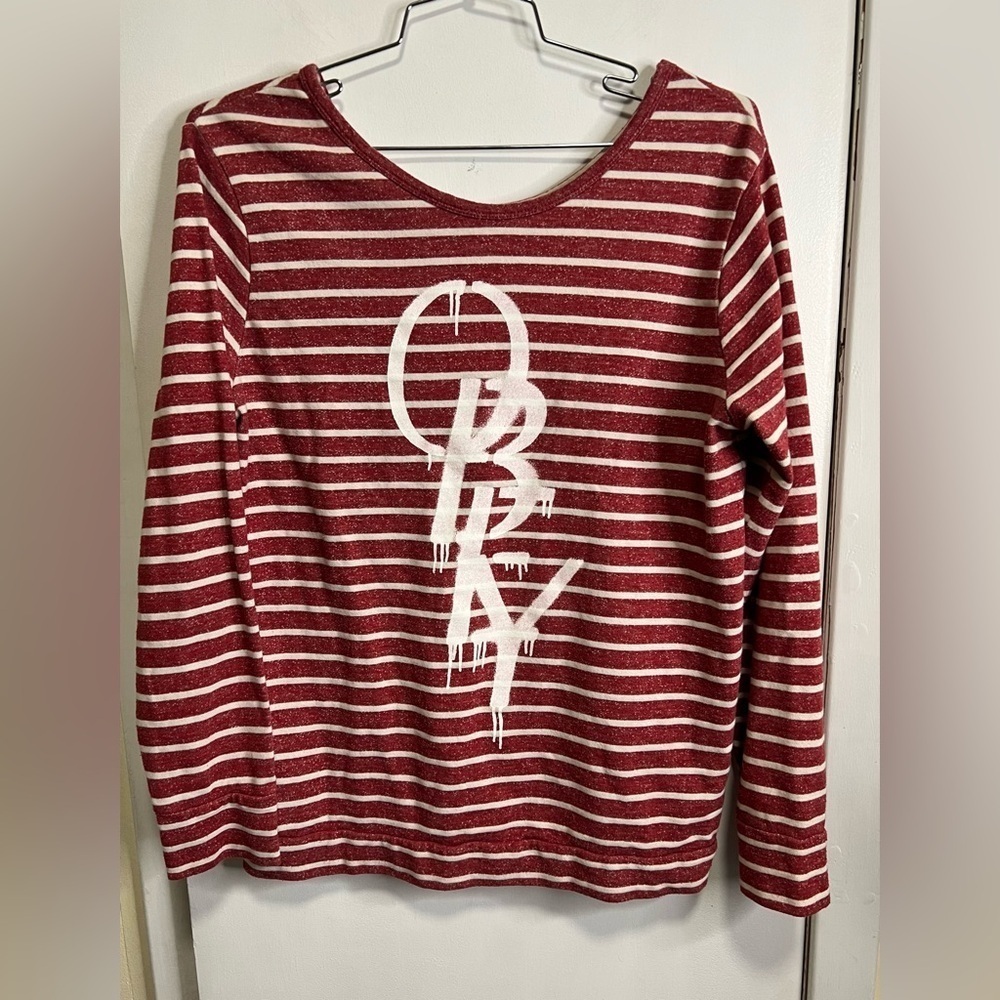 Obey Long-Sleeve Striped Shirt